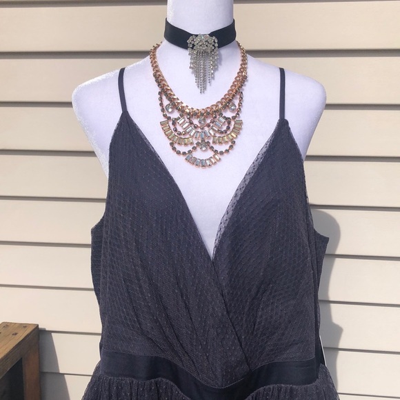 Express Dresses & Skirts - Fun Surplice Navy Maxi by Express